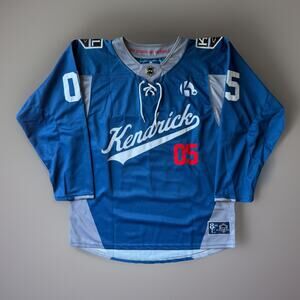 Kendrick Lamar Hockey Jersey Medium Blue Elev808 Designs Streetwear Los Angeles